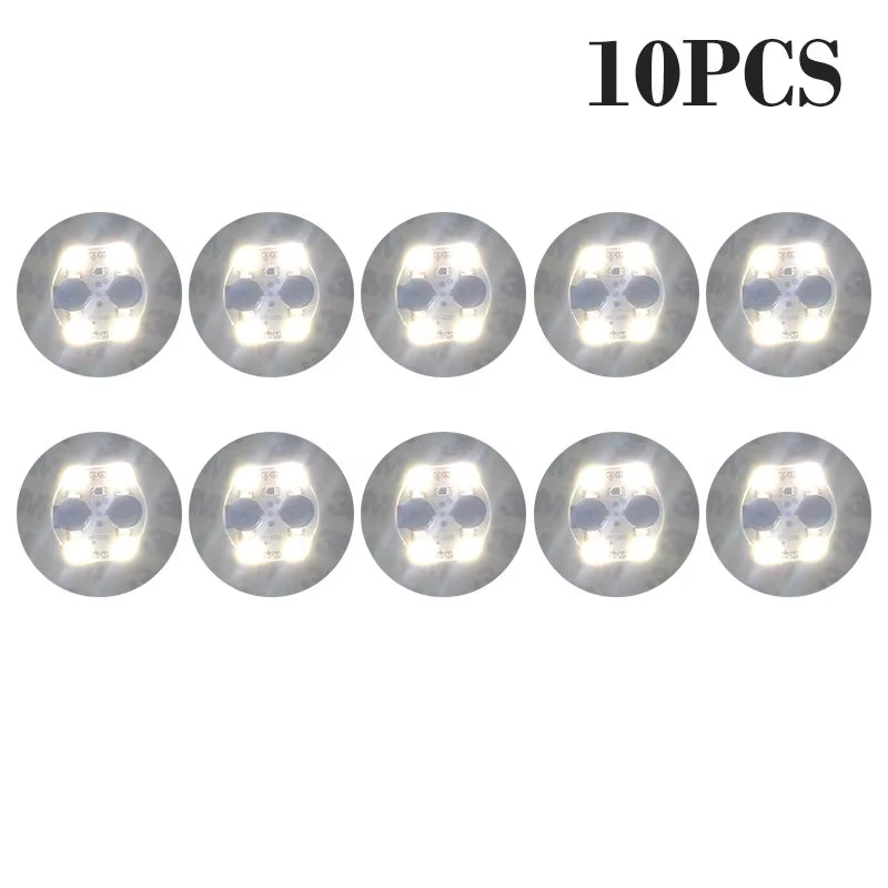 100Pcs LED Tableware Mat Cup Luminous Sticker Colorful Flashing Bottle Sticker Light-Emitting Coaster Stall Bar Light