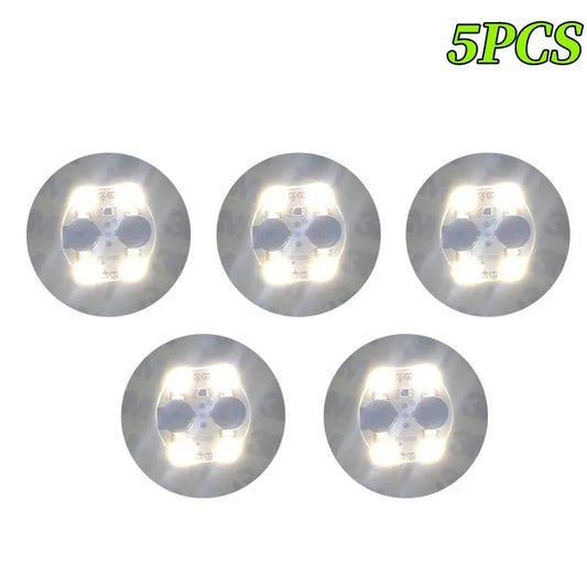 5-50PCS LED Coaster Light Cocktail Drink Lighted Coaster Bar KTV Wedding Party Lighting Luminous Bottle Sticker Decoration