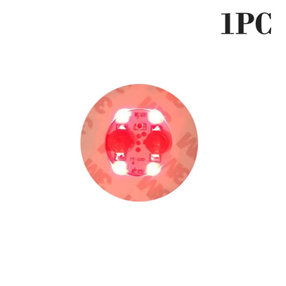 100Pcs LED Tableware Mat Cup Luminous Sticker Colorful Flashing Bottle Sticker Light-Emitting Coaster Stall Bar Light
