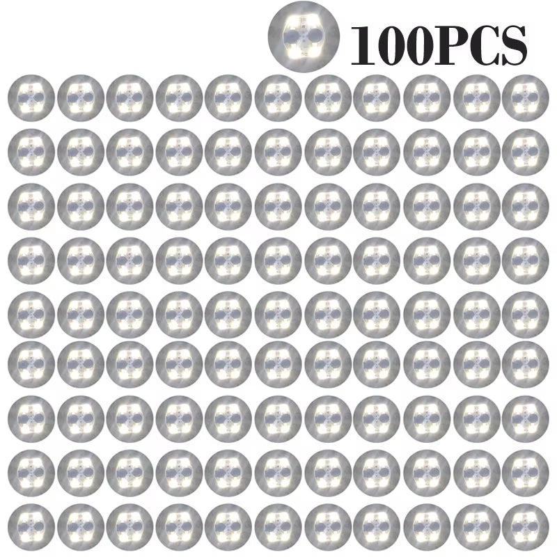 100Pcs LED Tableware Mat Cup Luminous Sticker Colorful Flashing Bottle Sticker Light-Emitting Coaster Stall Bar Light