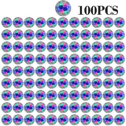 100Pcs LED Tableware Mat Cup Luminous Sticker Colorful Flashing Bottle Sticker Light-Emitting Coaster Stall Bar Light