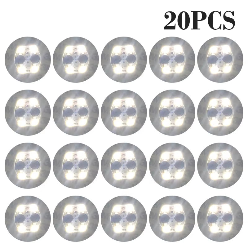 100Pcs LED Tableware Mat Cup Luminous Sticker Colorful Flashing Bottle Sticker Light-Emitting Coaster Stall Bar Light
