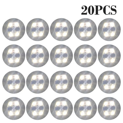 100Pcs LED Tableware Mat Cup Luminous Sticker Colorful Flashing Bottle Sticker Light-Emitting Coaster Stall Bar Light