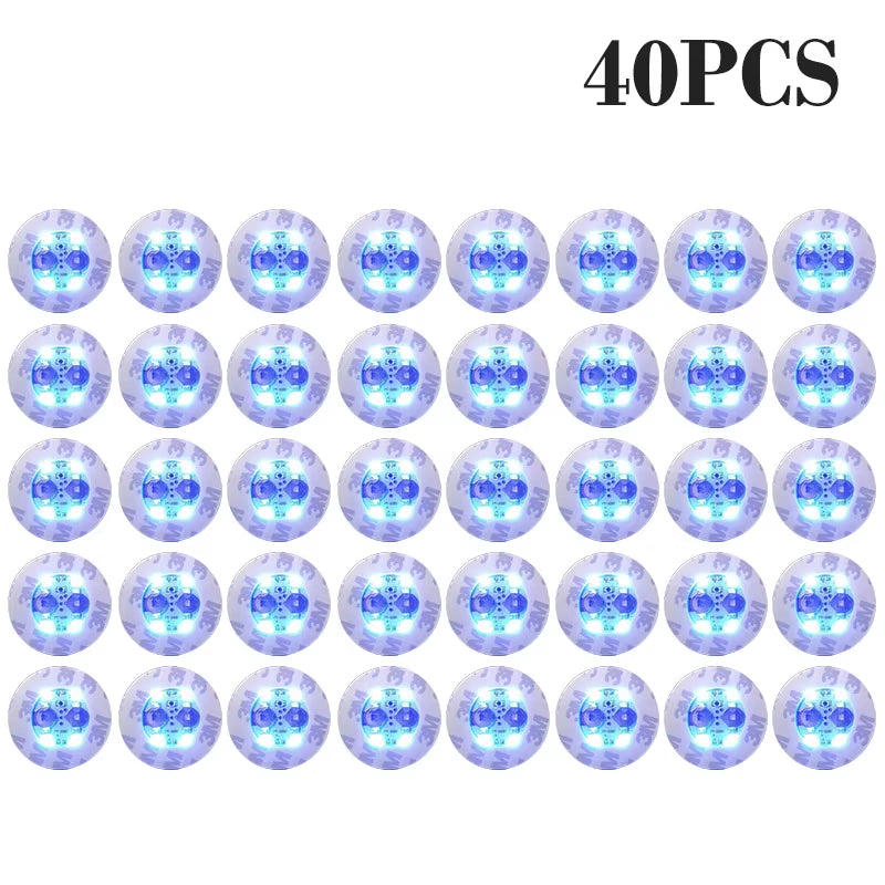 100Pcs LED Tableware Mat Cup Luminous Sticker Colorful Flashing Bottle Sticker Light-Emitting Coaster Stall Bar Light