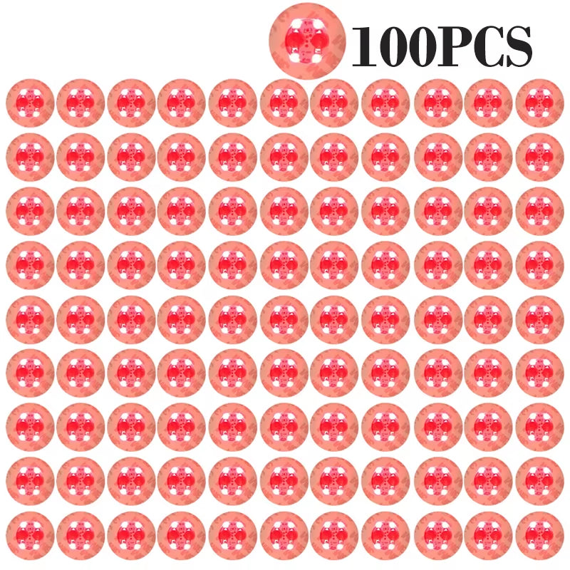 100Pcs LED Tableware Mat Cup Luminous Sticker Colorful Flashing Bottle Sticker Light-Emitting Coaster Stall Bar Light
