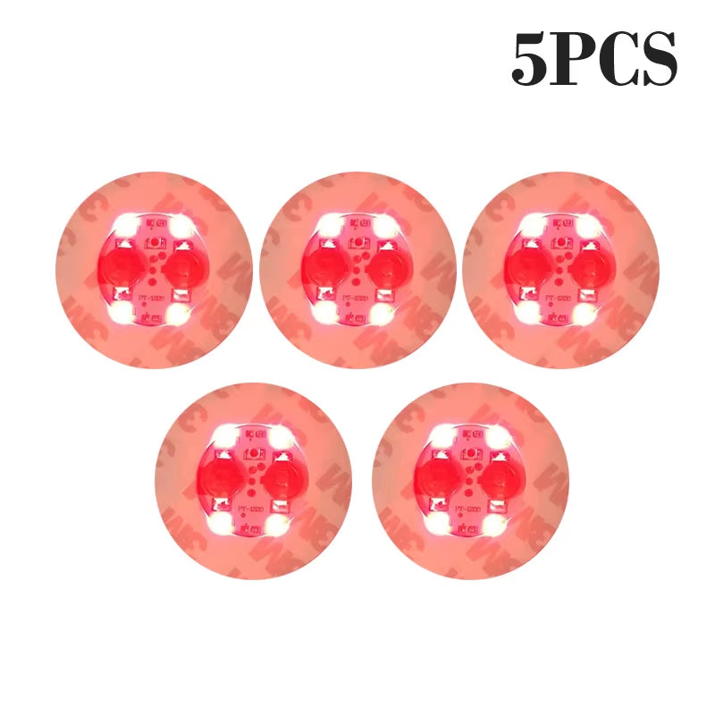 100Pcs LED Tableware Mat Cup Luminous Sticker Colorful Flashing Bottle Sticker Light-Emitting Coaster Stall Bar Light