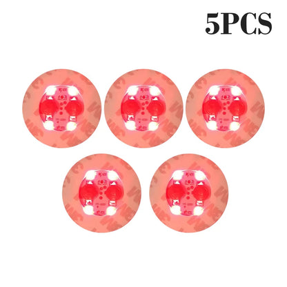 100Pcs LED Tableware Mat Cup Luminous Sticker Colorful Flashing Bottle Sticker Light-Emitting Coaster Stall Bar Light