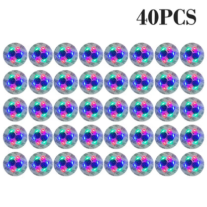 100Pcs LED Tableware Mat Cup Luminous Sticker Colorful Flashing Bottle Sticker Light-Emitting Coaster Stall Bar Light