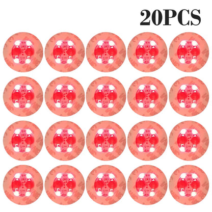 100Pcs LED Tableware Mat Cup Luminous Sticker Colorful Flashing Bottle Sticker Light-Emitting Coaster Stall Bar Light