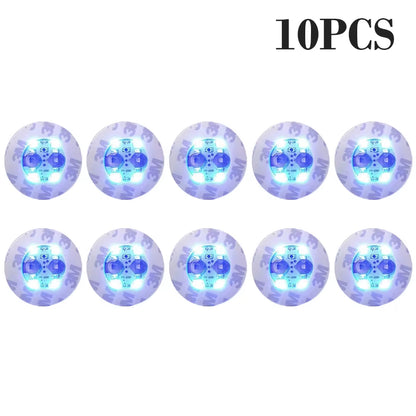 100Pcs LED Tableware Mat Cup Luminous Sticker Colorful Flashing Bottle Sticker Light-Emitting Coaster Stall Bar Light