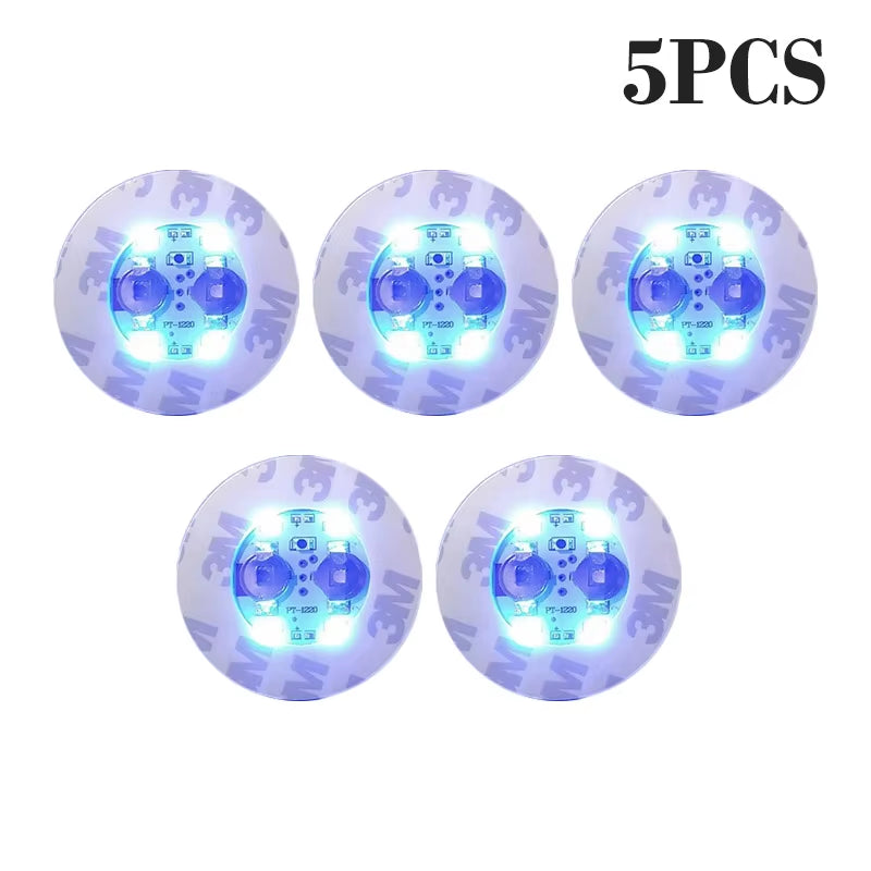 100Pcs LED Tableware Mat Cup Luminous Sticker Colorful Flashing Bottle Sticker Light-Emitting Coaster Stall Bar Light