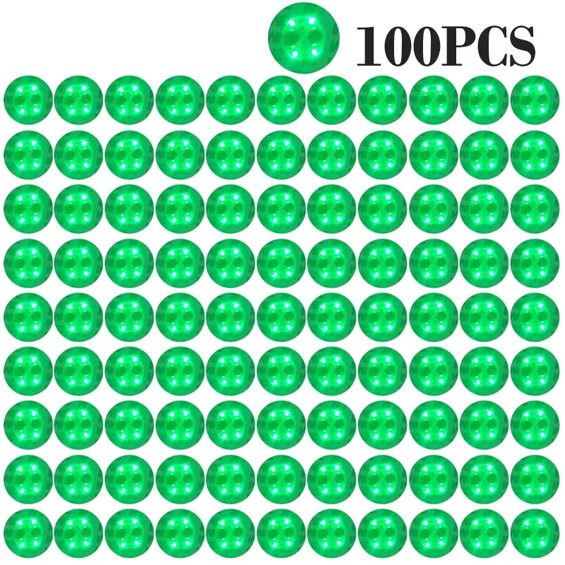 100Pcs LED Tableware Mat Cup Luminous Sticker Colorful Flashing Bottle Sticker Light-Emitting Coaster Stall Bar Light