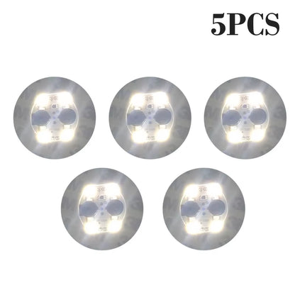 100Pcs LED Tableware Mat Cup Luminous Sticker Colorful Flashing Bottle Sticker Light-Emitting Coaster Stall Bar Light