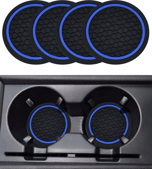 4PCS Car Coasters,Car Cup Coasters,Car Coasters for Cup Holders,Car Accessories Car Cup Holder Coaster,2.75 Inch No-Slip anti Du