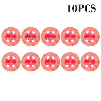 100Pcs LED Tableware Mat Cup Luminous Sticker Colorful Flashing Bottle Sticker Light-Emitting Coaster Stall Bar Light